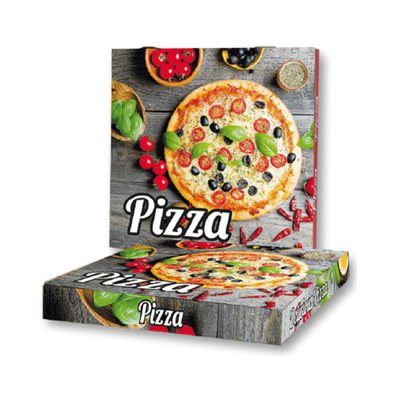 Pizza Karton Color (30x30x4cm) 100 Stück von Ohne Marke bei Araxxon  - Hochwertiges griechisches Produkt.   Pizza Karton Color (30x30x4cm) 100 Stück από Ohne Marke στο Araxxon  - Αυθεντικό ελληνικό προϊόν.
